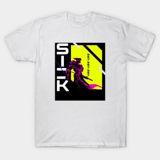 Japanese Samurai Warrior with slang sick T-Shirt